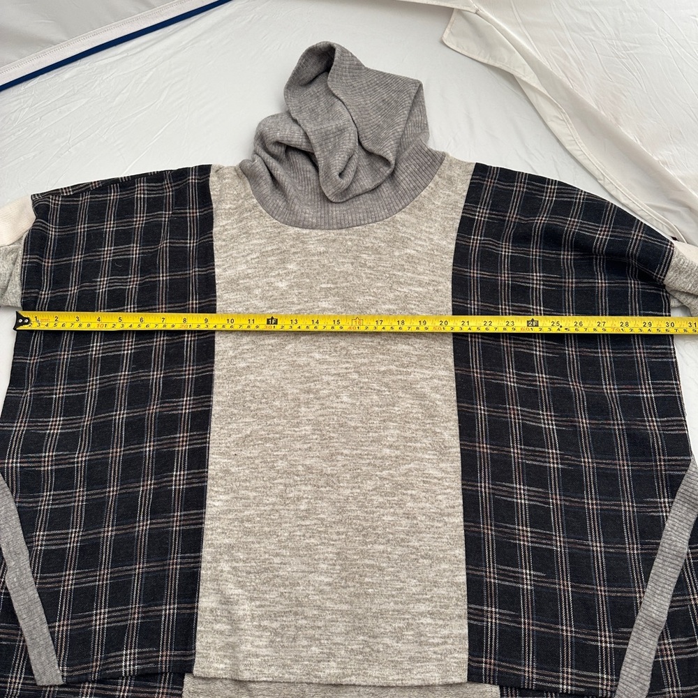 Thml Multicolor Boho Turtleneck Oversized Top - image 8